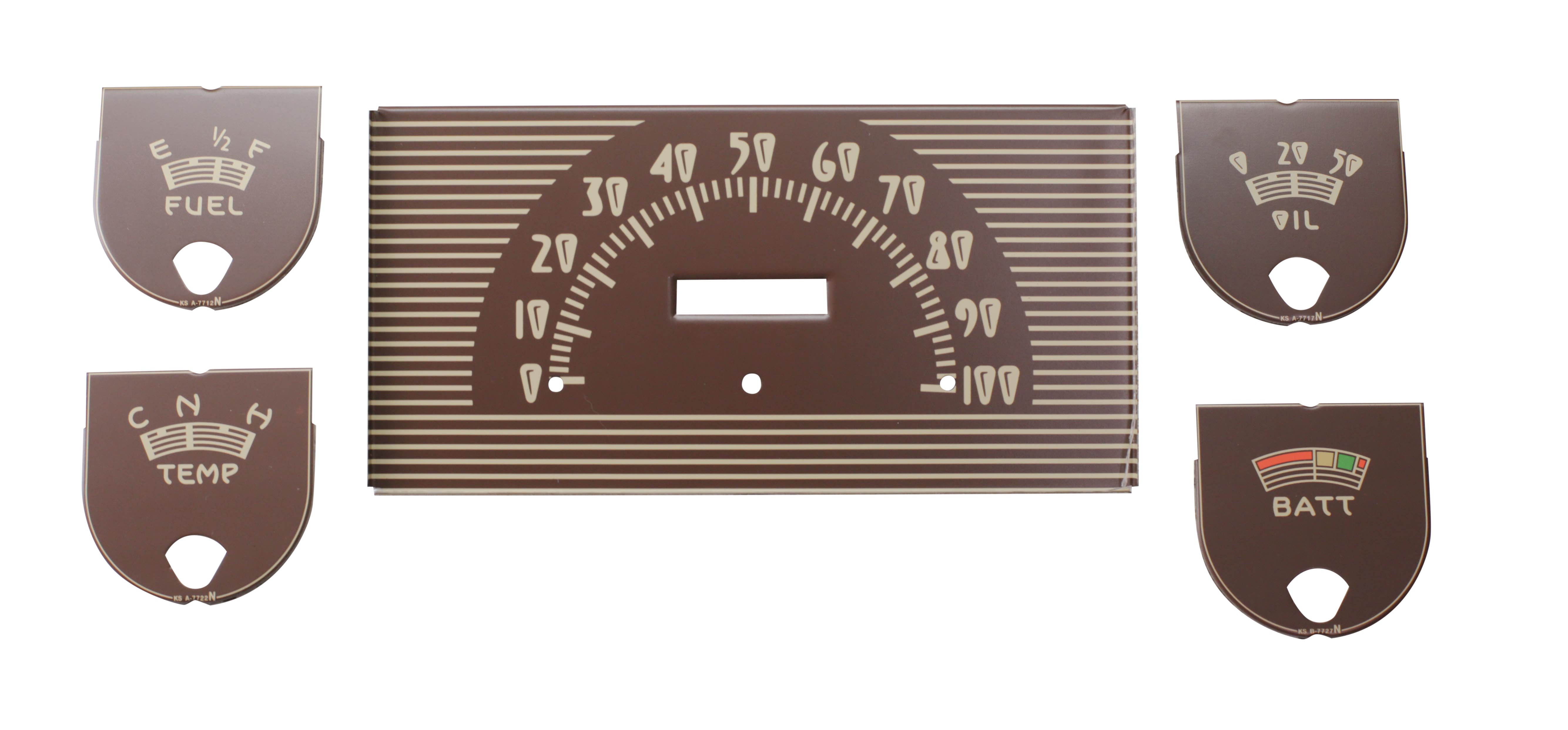 Speedometer & Gauge Faces • 1940 Ford Standard