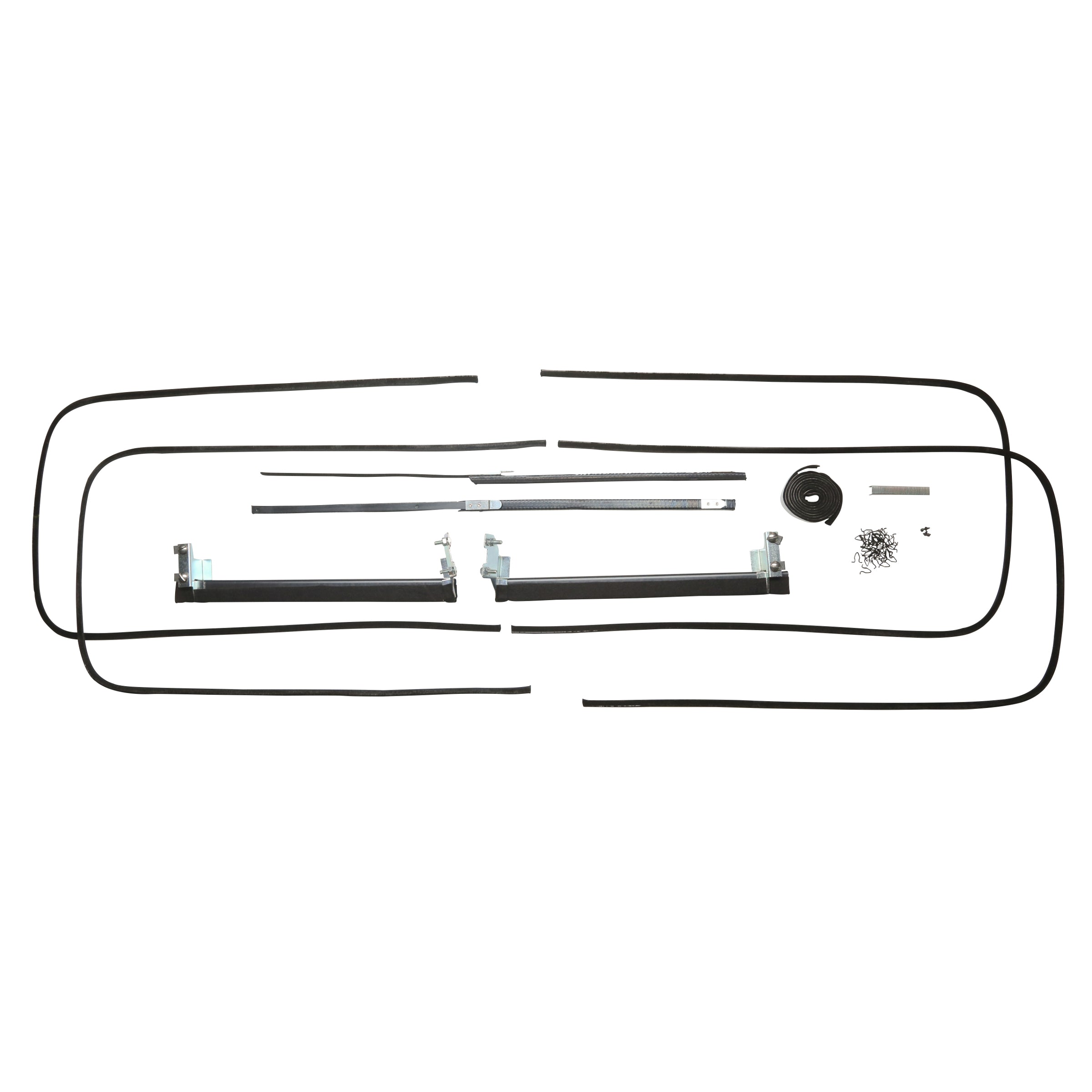 Window Channel Kit (Front Door) • 1941-42 Ford Tudor Sedan & Sedan Coupe (Flat Bracket)