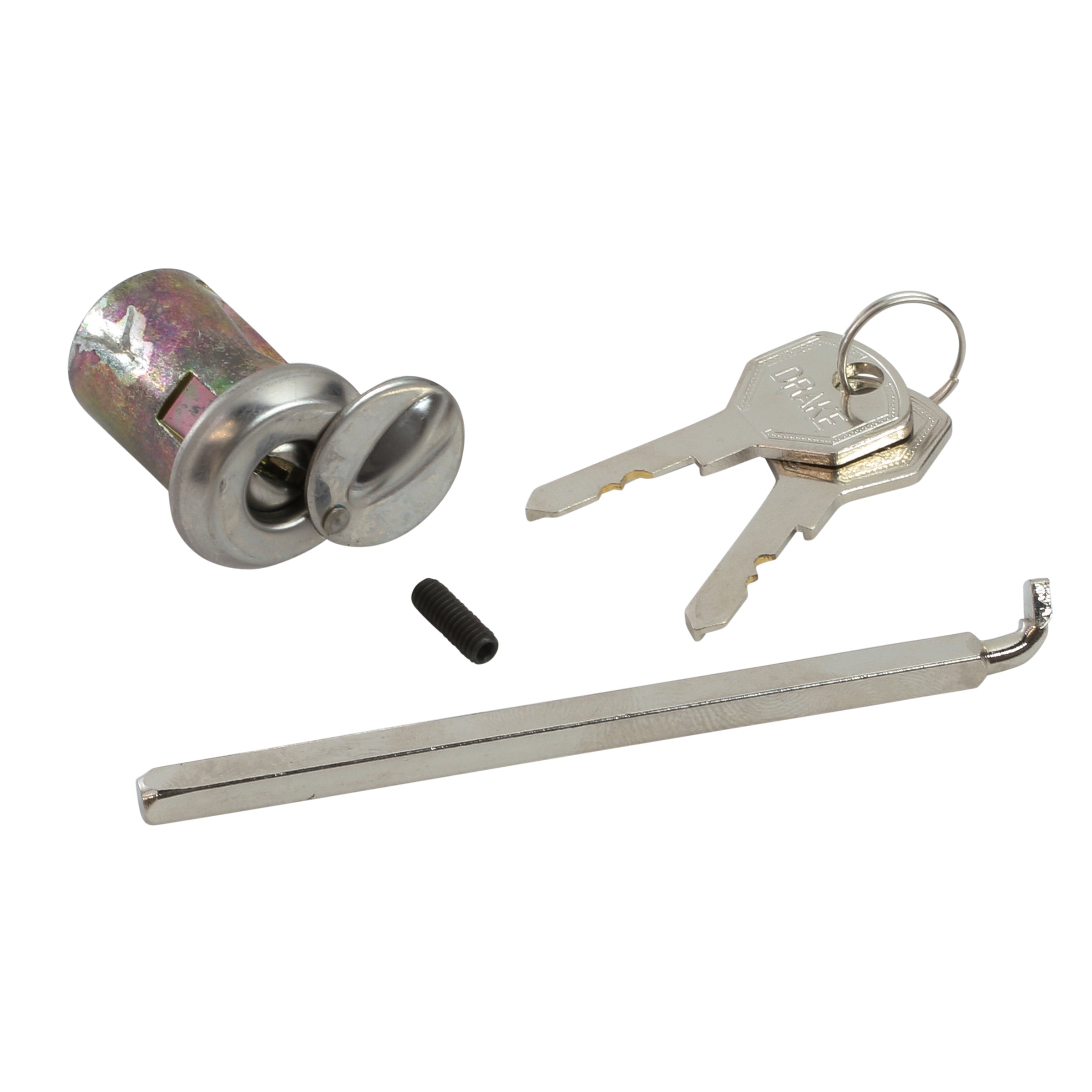 Door Lock Cylinder & Keys with Flipper • 1942-48 Ford Passenger & 1942-47 Pickup