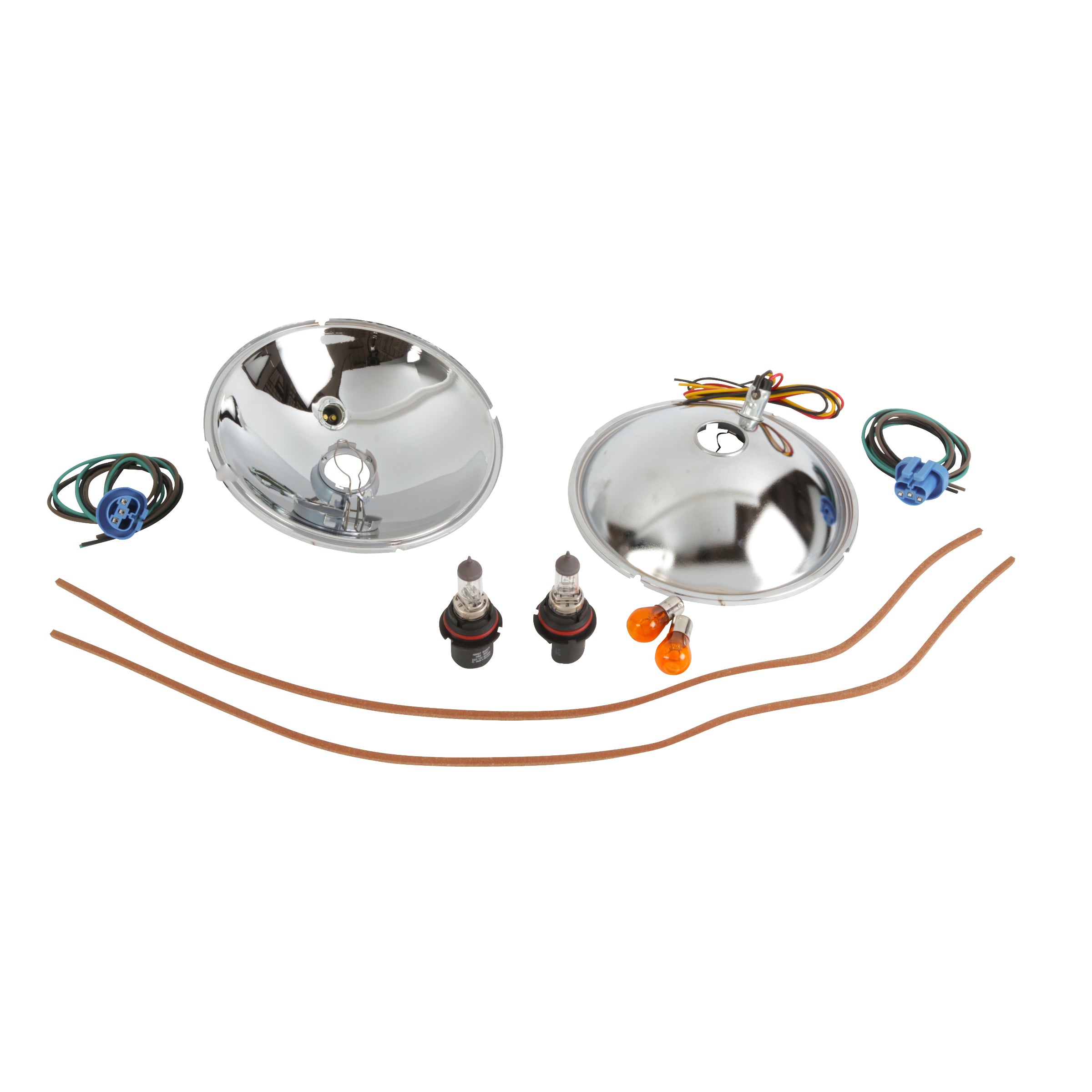 Reflectors with Quartz Halogen Bulbs Installed (With Turn Signal) • 1933-34 Ford Passenger & Pickup