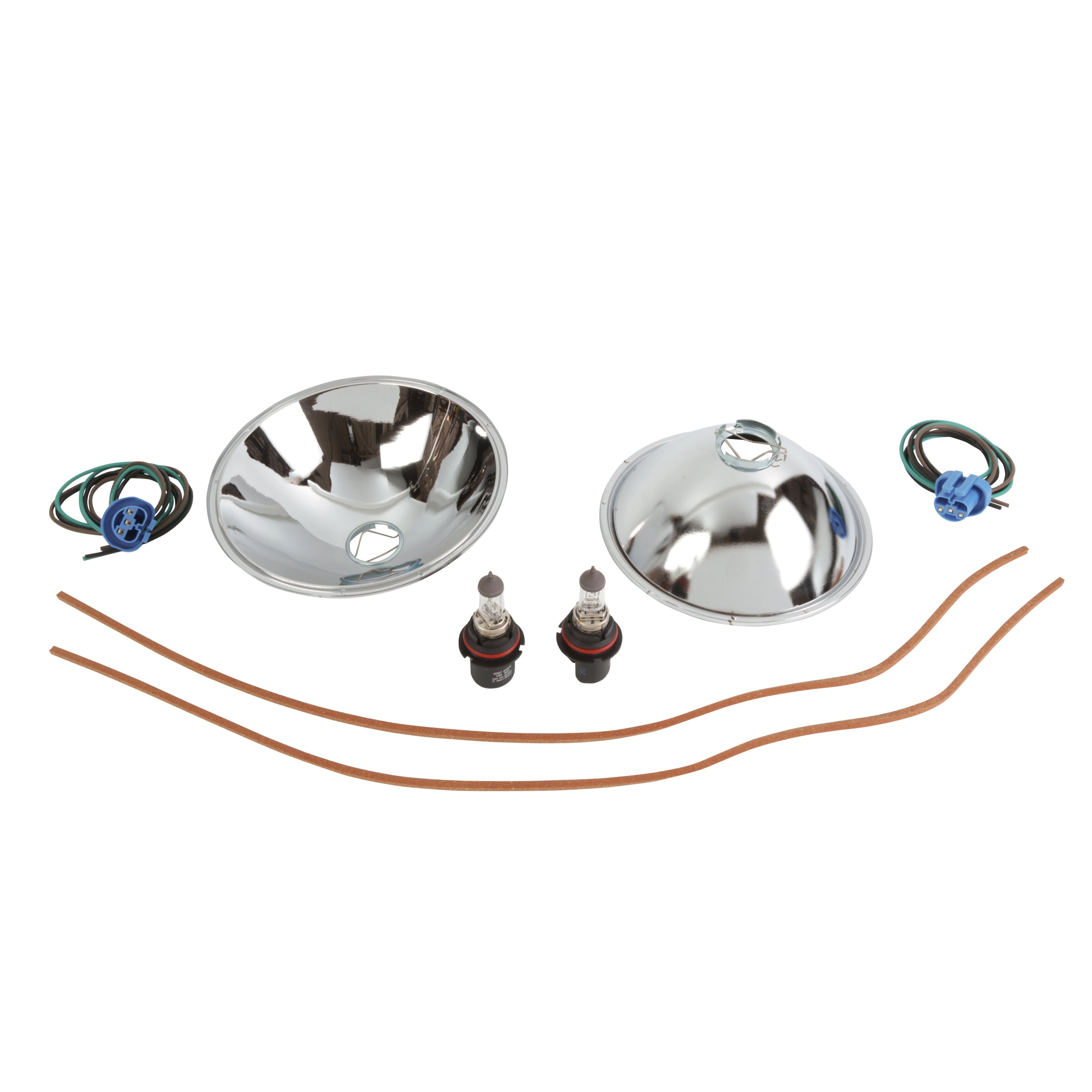 Reflectors with Quartz Halogen Bulbs Installed • 1935-36 Ford Passenger & 1935-39 Pickup