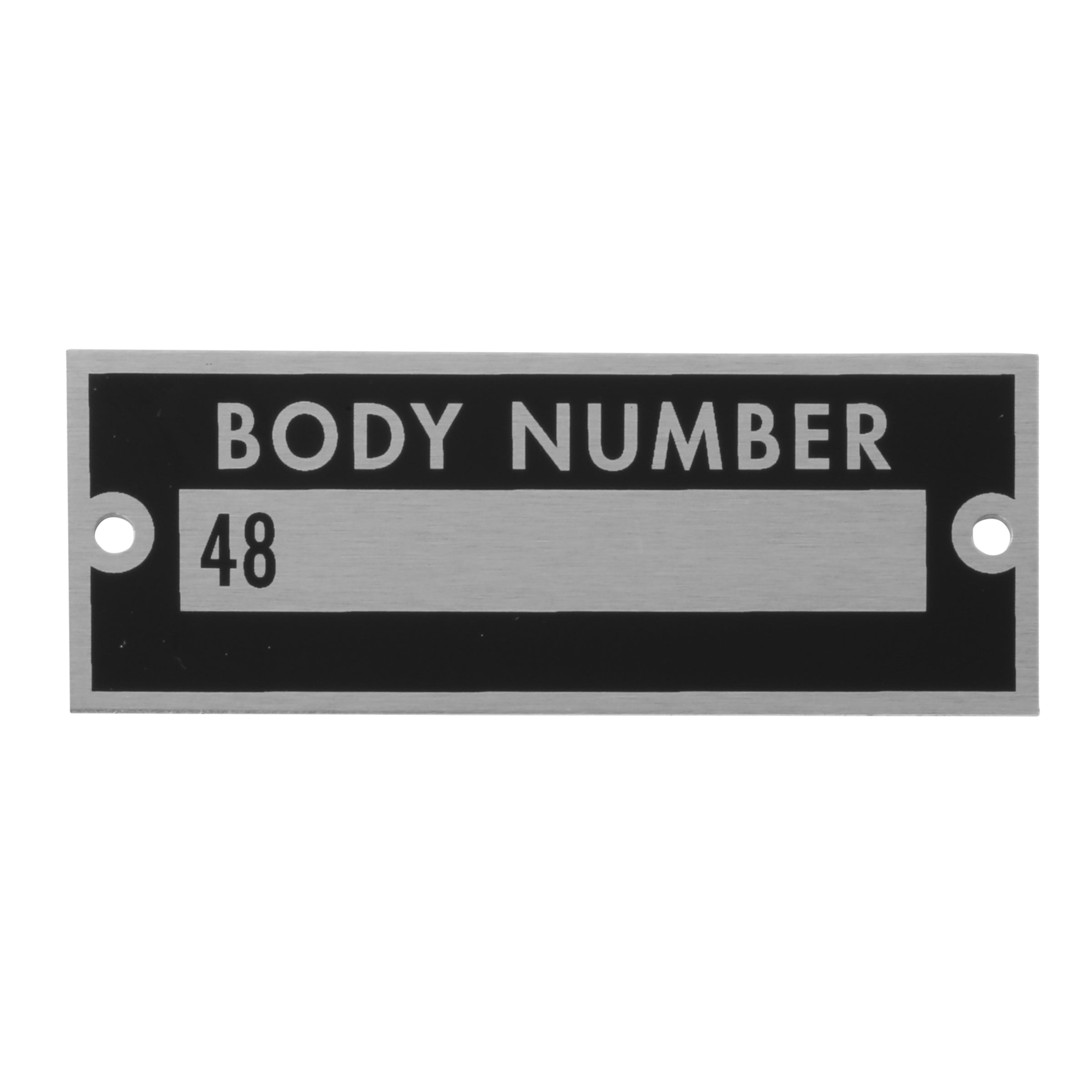 Body Number Plate • 1935 Ford Passenger