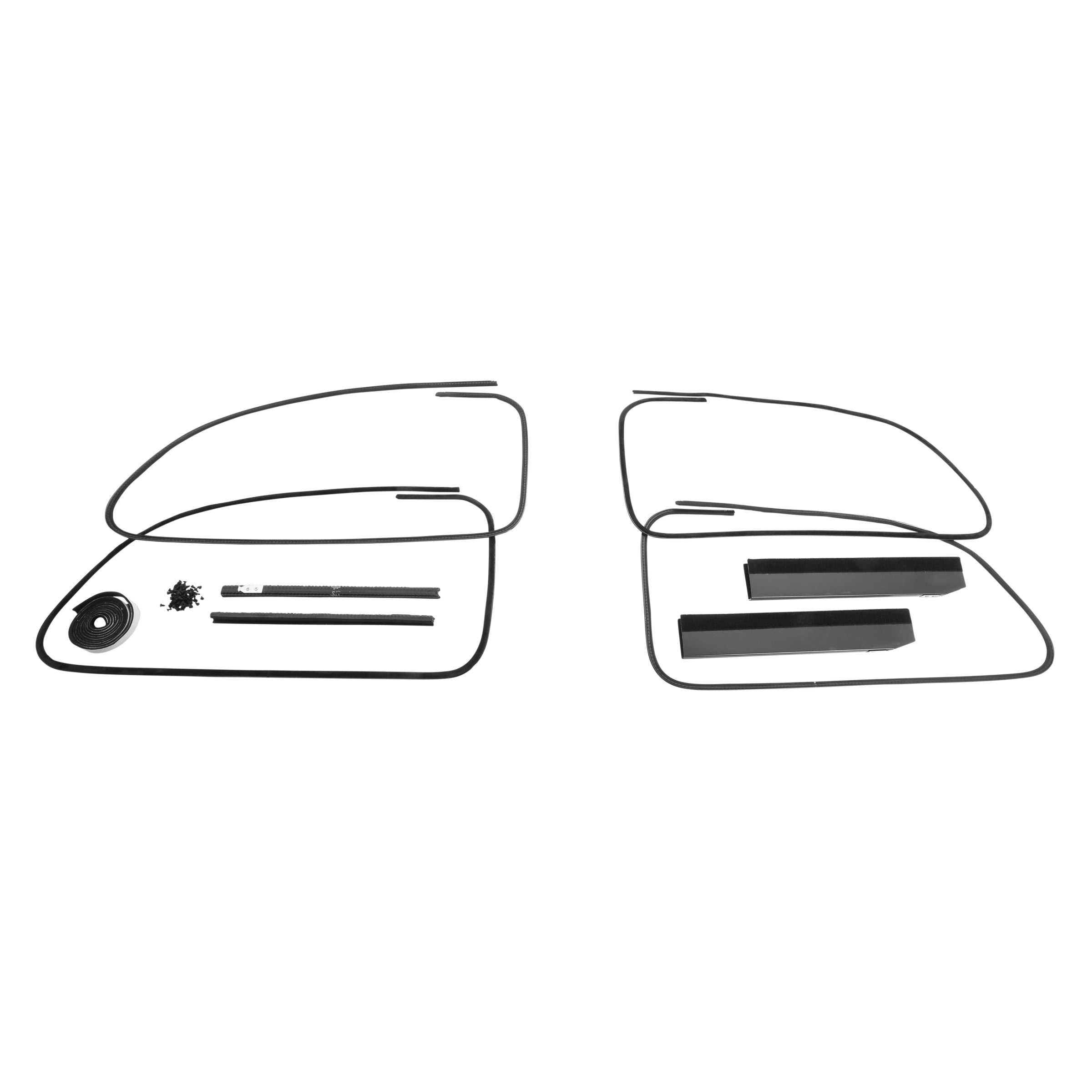 Window Channel Kit (Front Door, Felt) • 1935-36 Ford 5 Window Coupe & Fordor Sedan