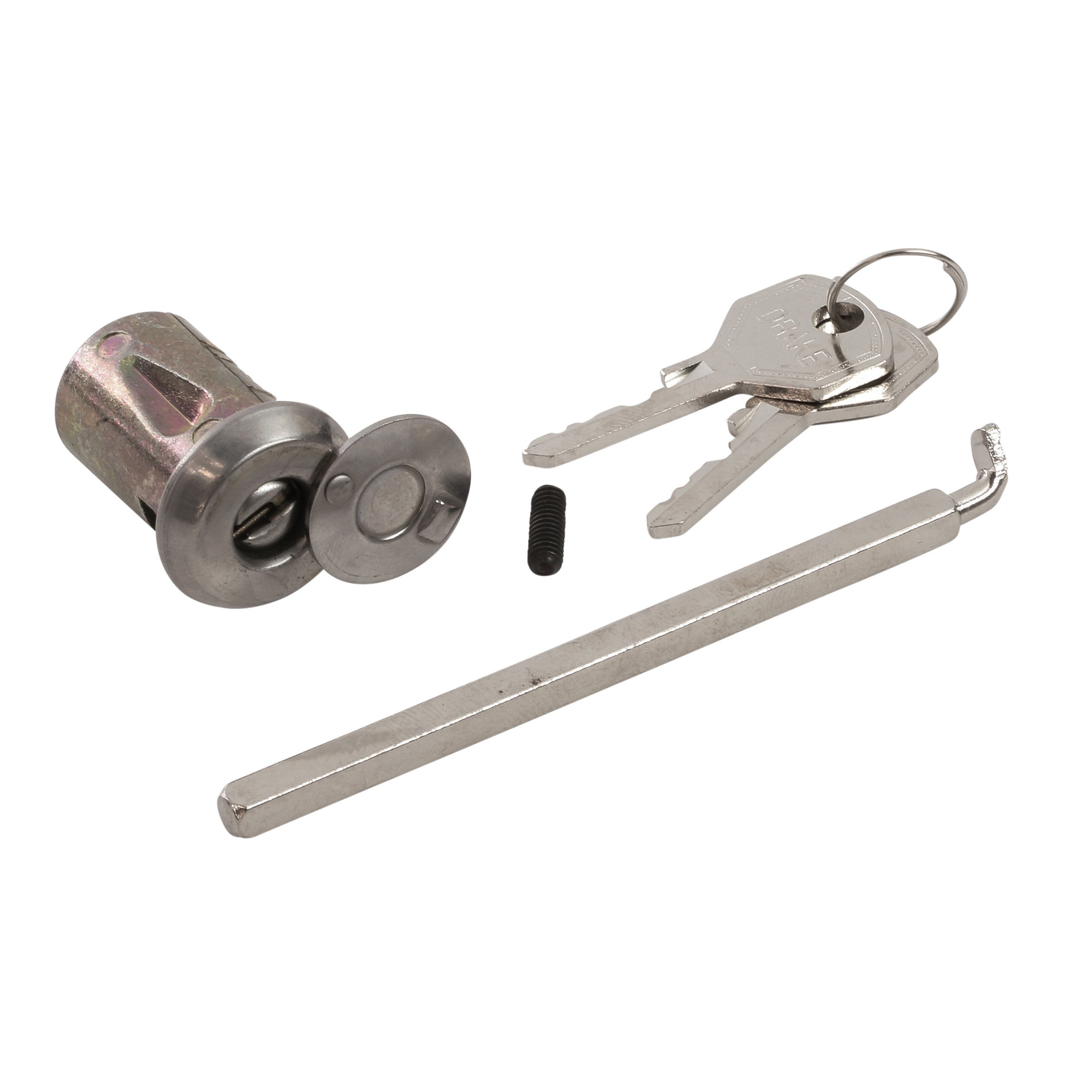 Door Lock Cylinder & Keys with Flipper • 1935-41 Ford Passenger & Pickup