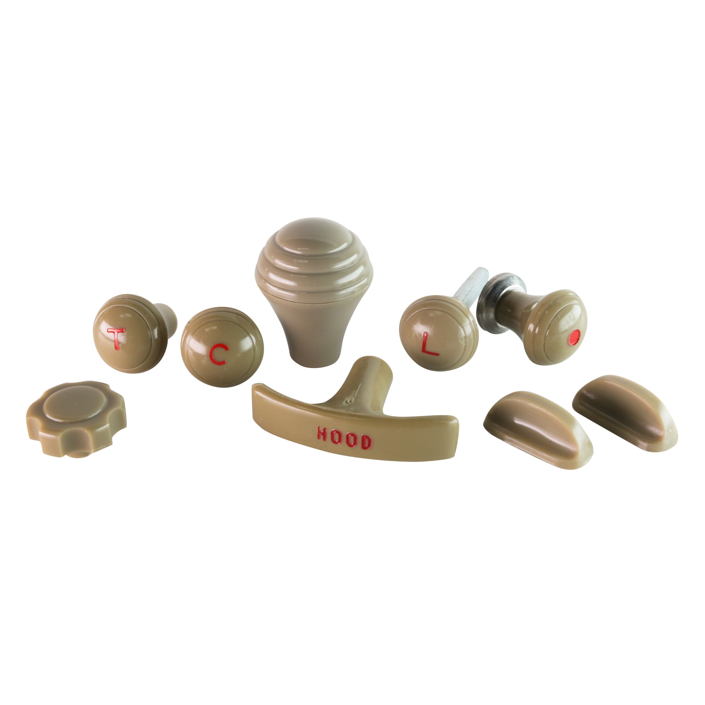 Dash Knob Set (Grayish-Tan) • 1946 Ford Super Deluxe