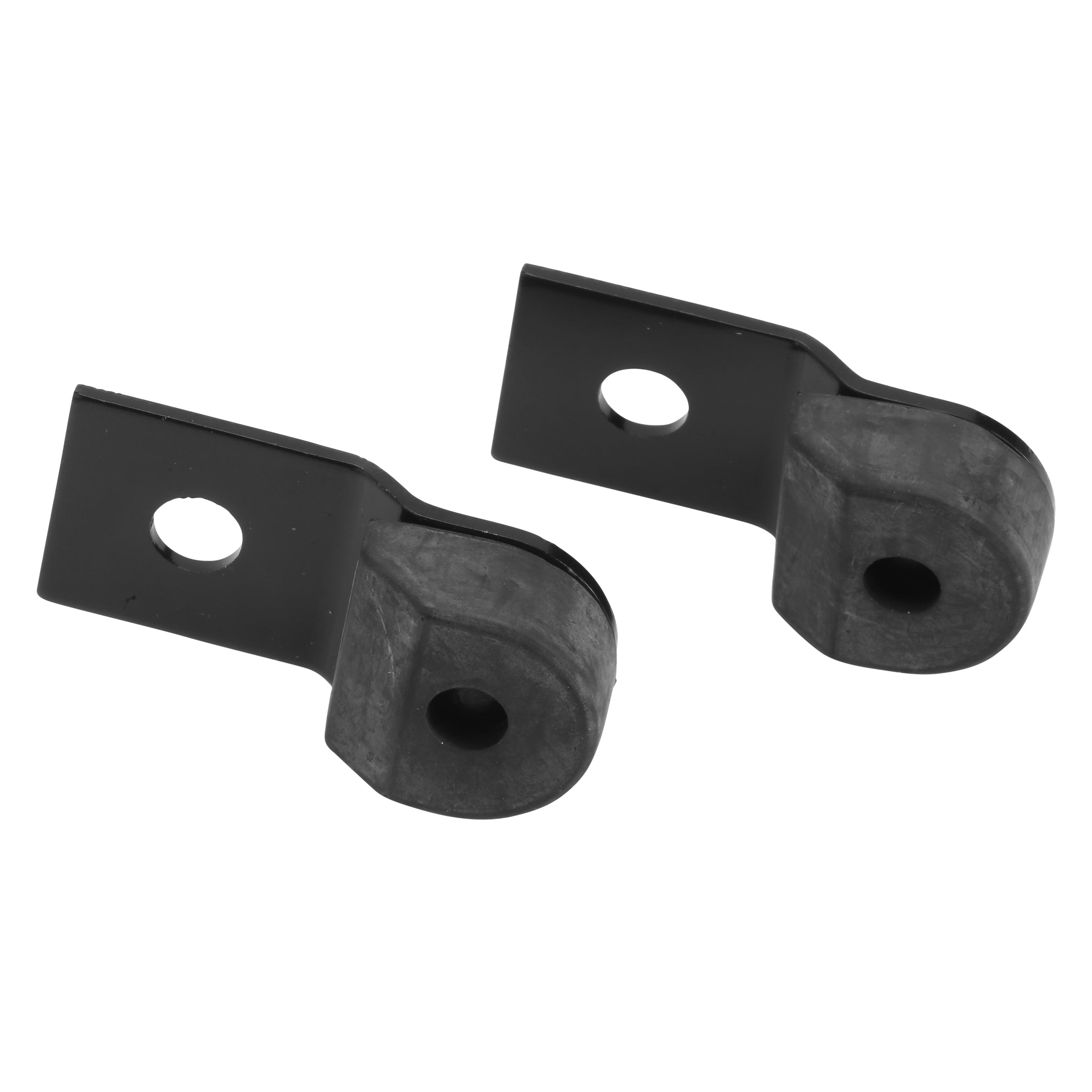 Rear Hood Bumpers and Brackets (Black) • 1936 Ford Passenger