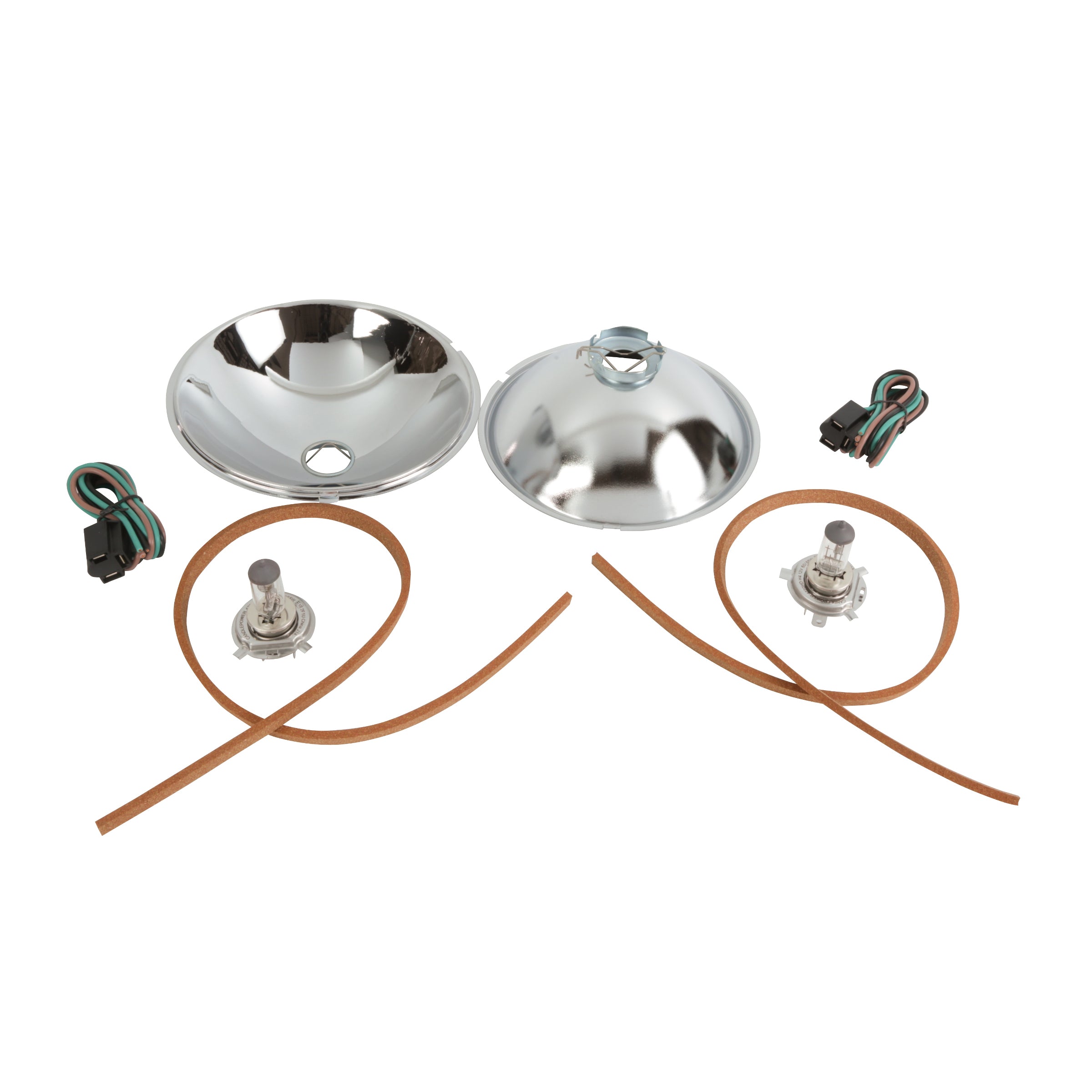 Reflectors with Quartz Halogen Bulbs Installed • 1937-39 Ford Passenger