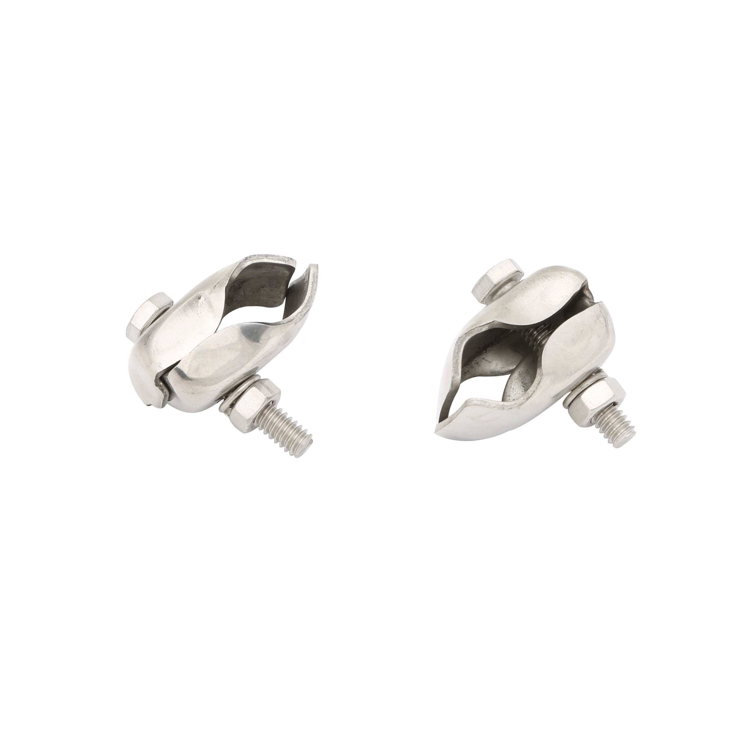 Front License Plate Clamp Set (Stainless Steel) • 1928-31 Model A Ford