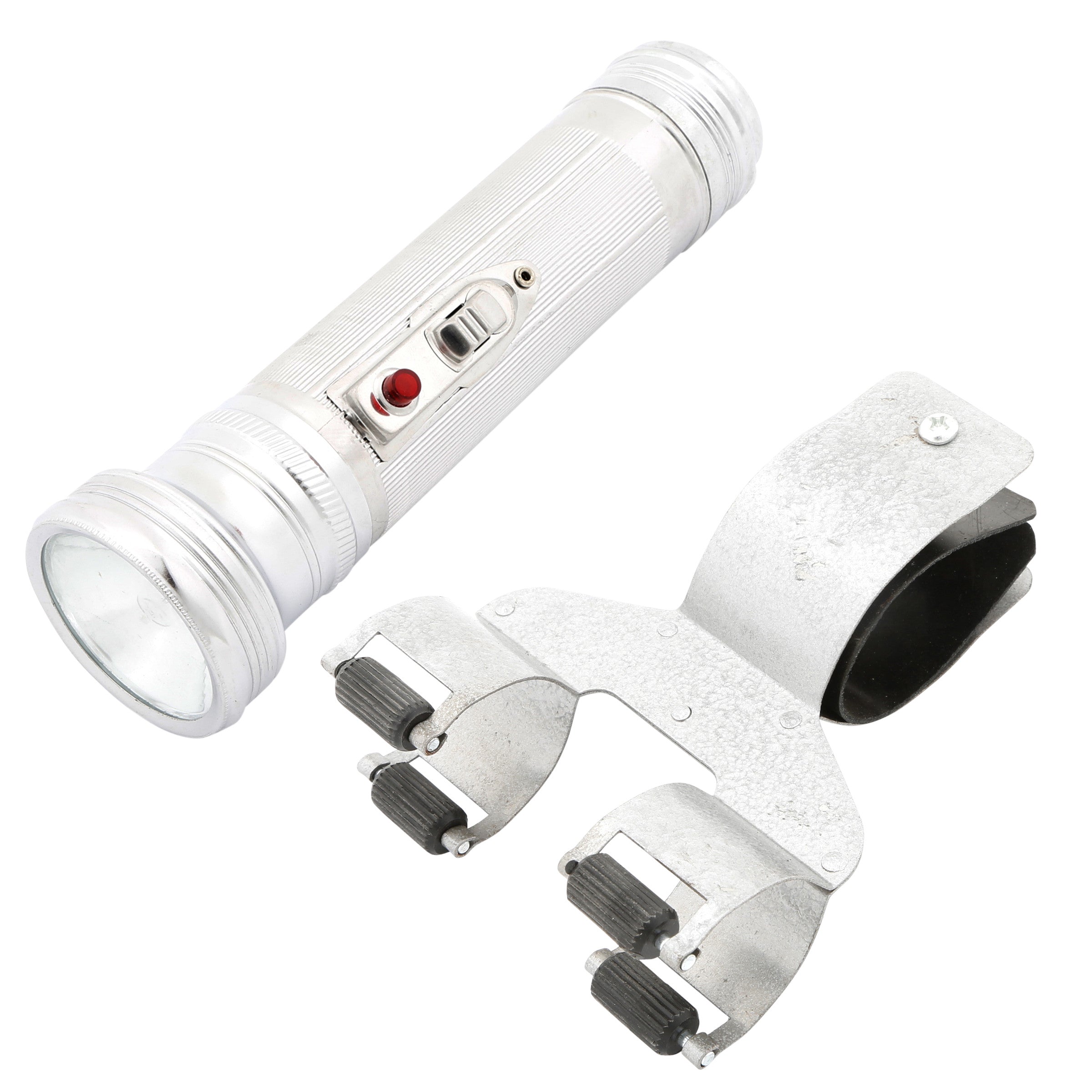 Flashlight & Holding Bracket • Chrome