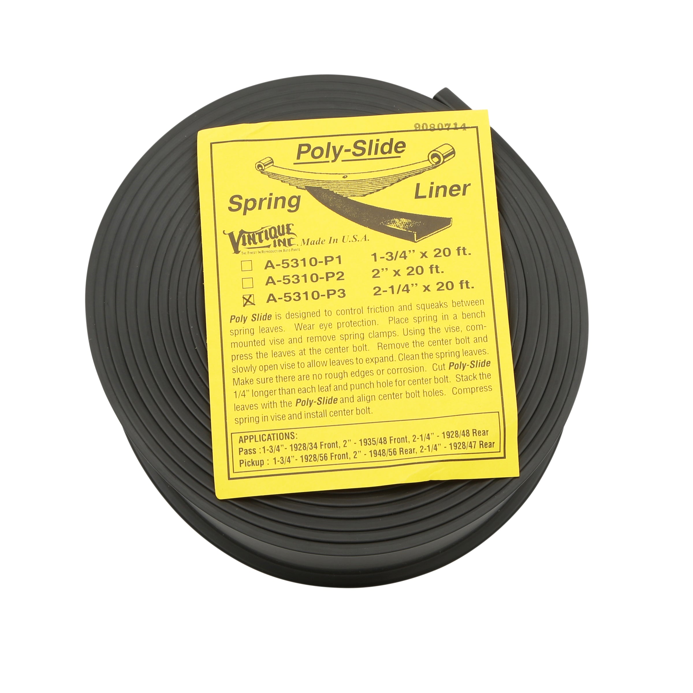 Spring Liner / Poly-Slide (Rear) 2-1/4
