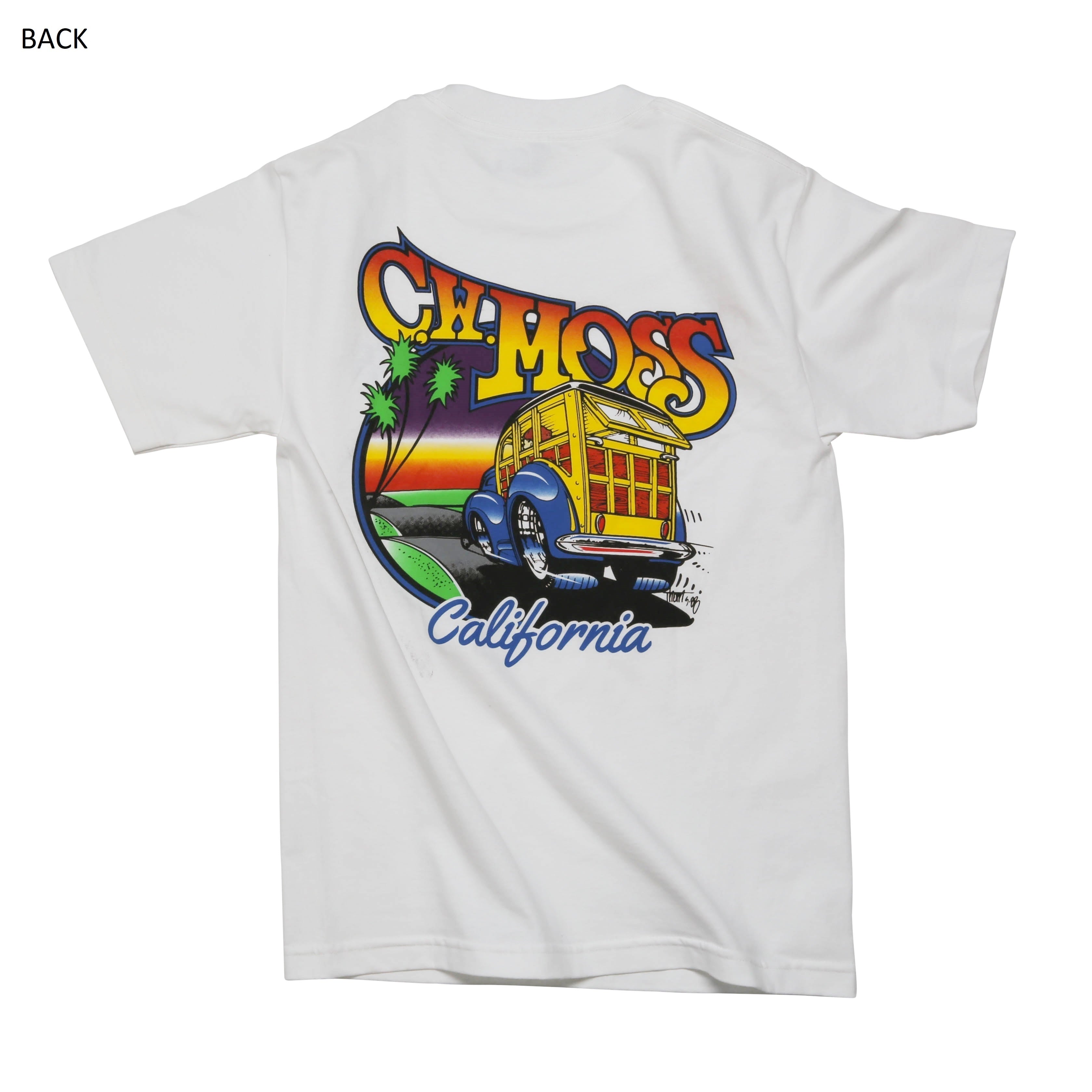 C.W. Moss White T-Shirt • Woody Station Wagon