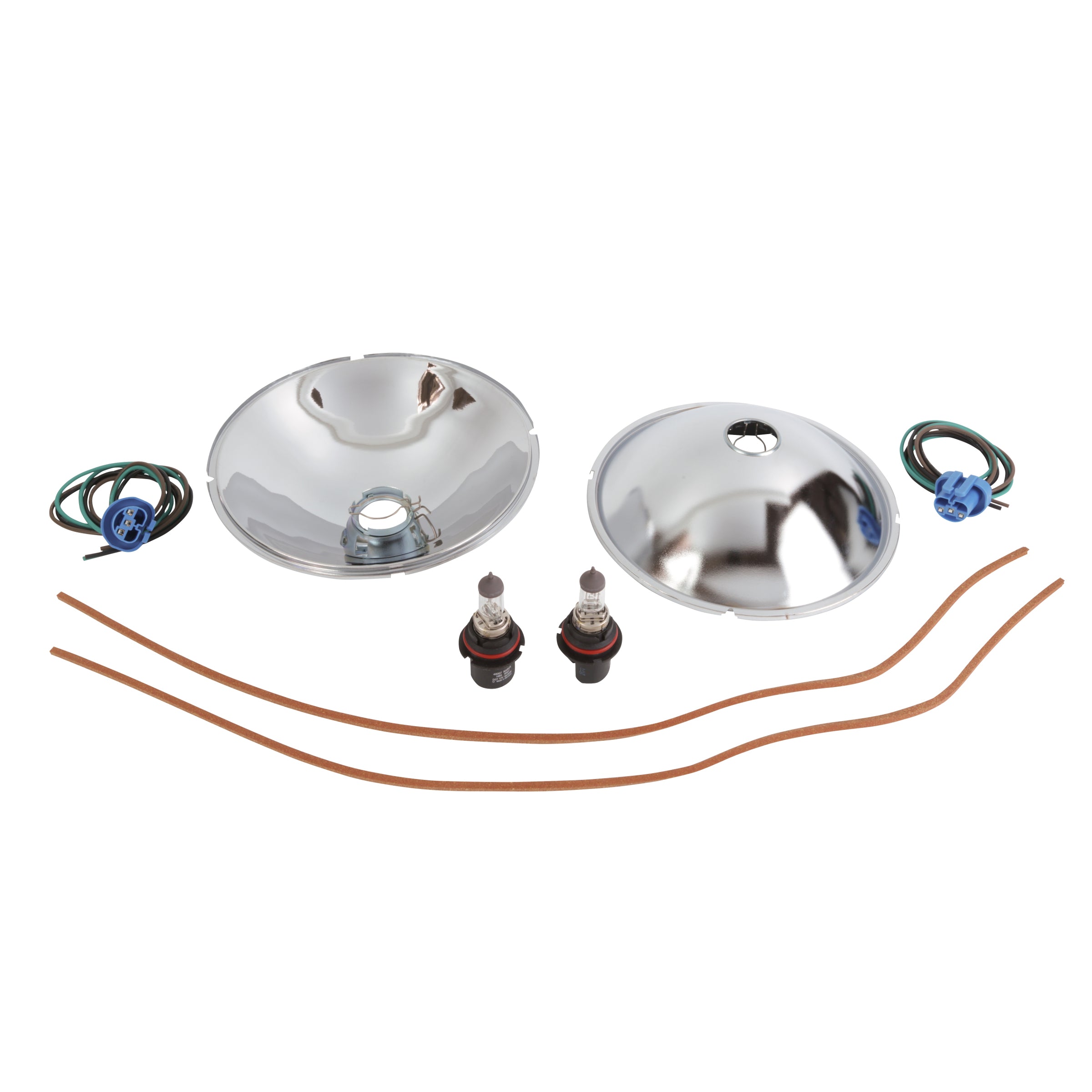 Reflectors with Quartz Halogen Bulbs Installed • 1932 Ford Passenger & Pickup