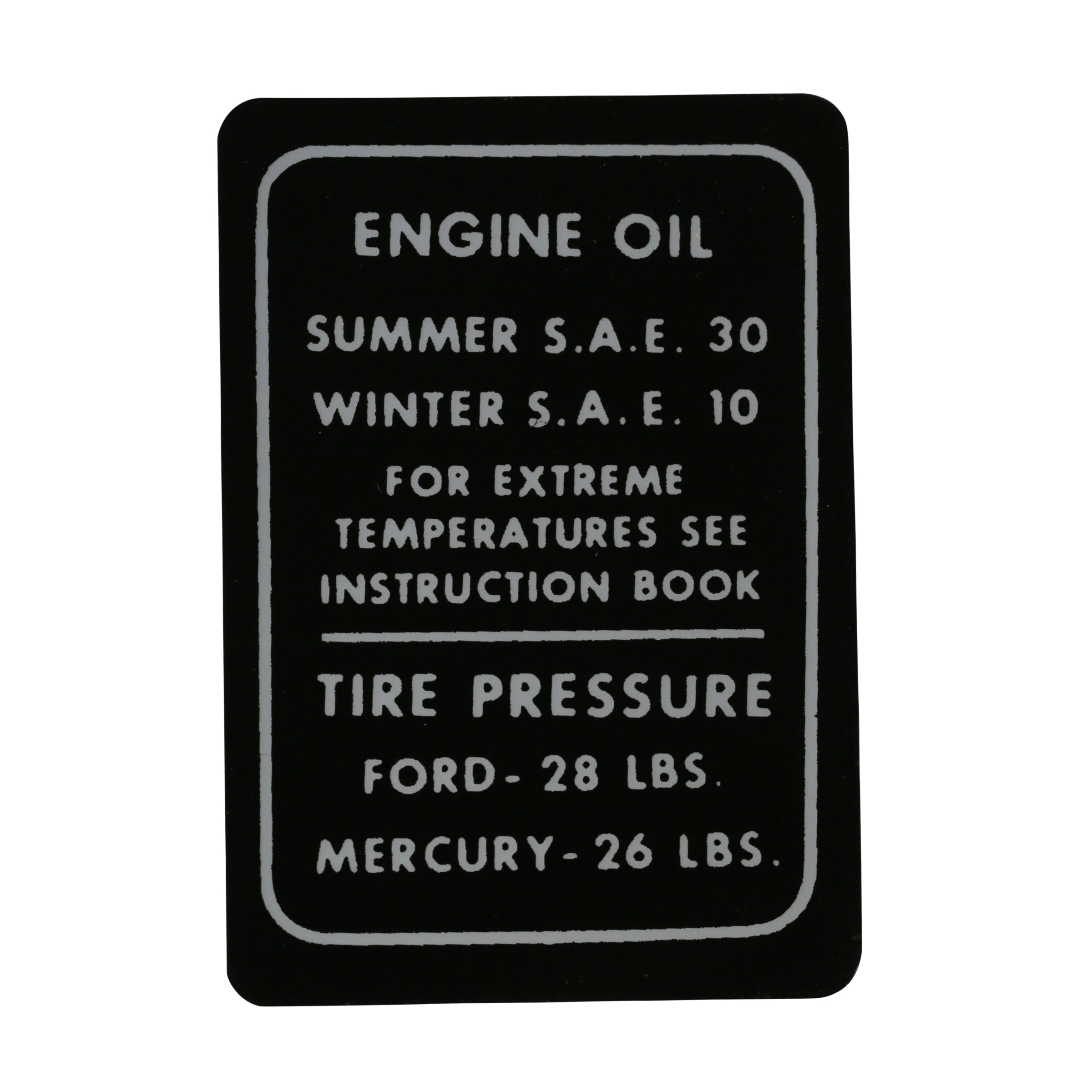 Interior Decal • 1946-48 Ford