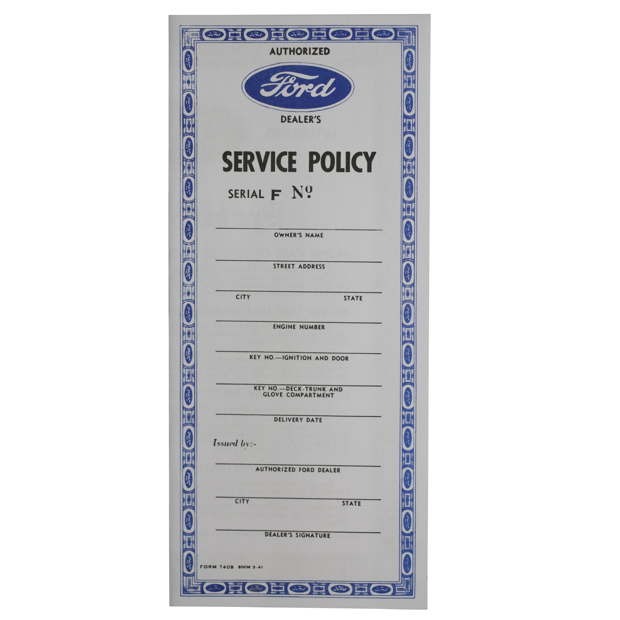 Service Policy • 1942-48 Ford