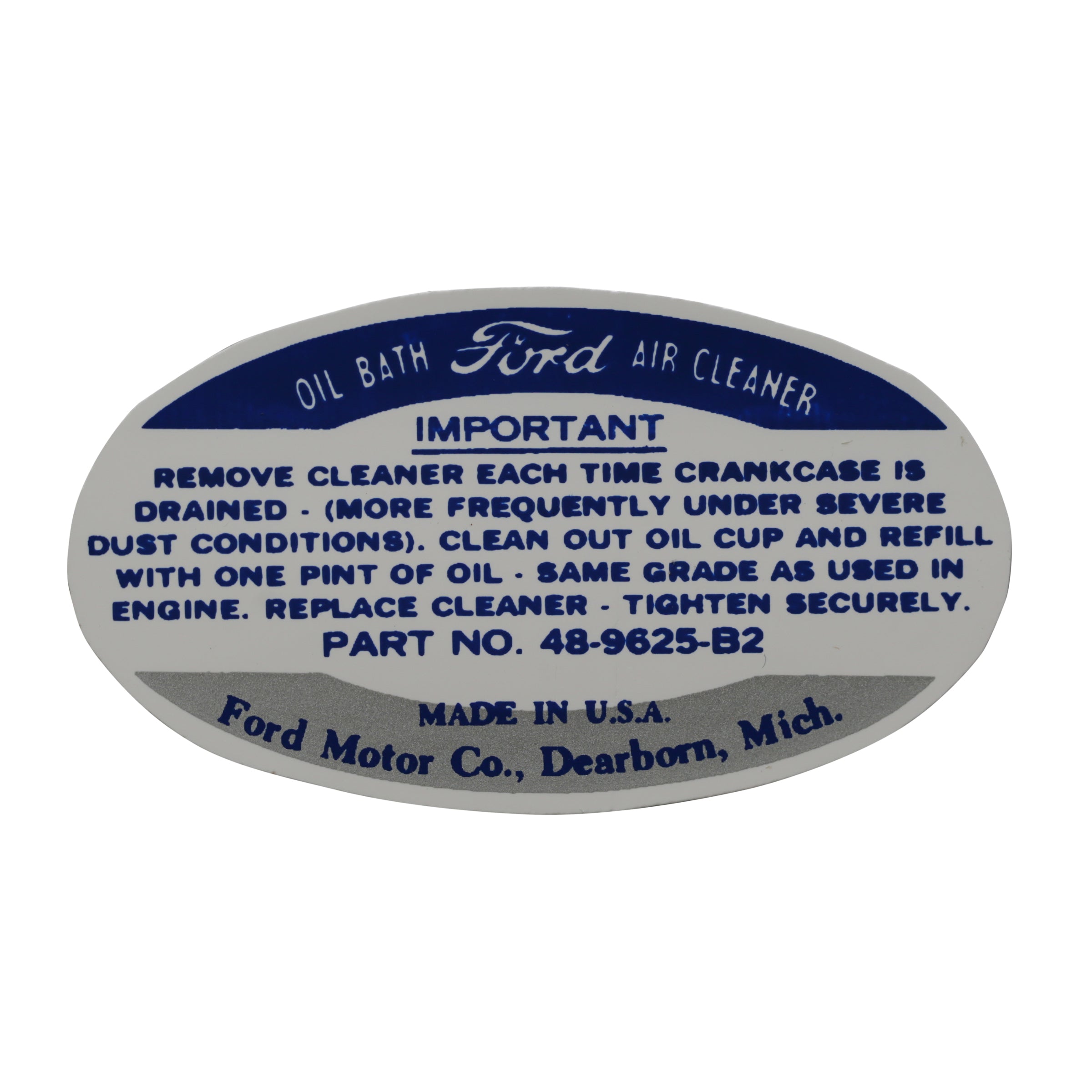Air Cleaner Decal • 1935-40 Ford