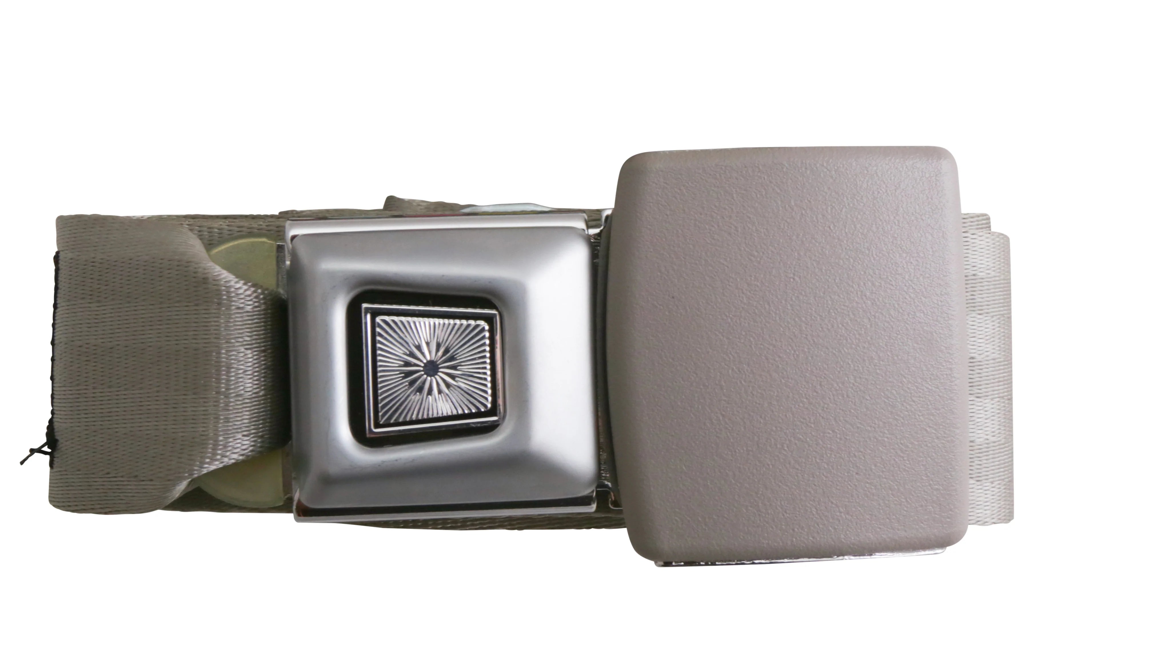 Seat Belt (Deluxe Metal Push Button Gray 74