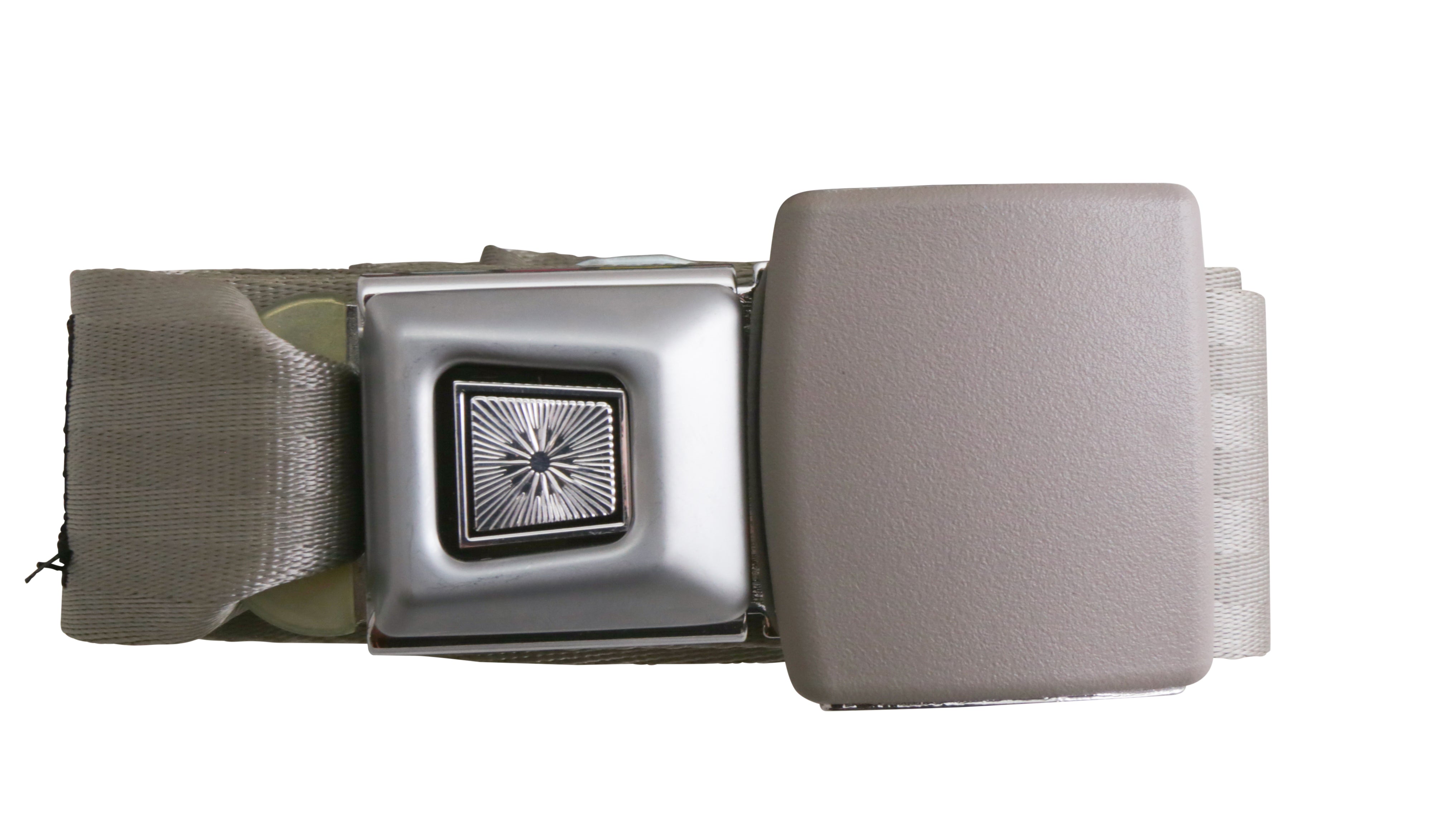 Seat Belt (Deluxe Metal Push Button Gray 74