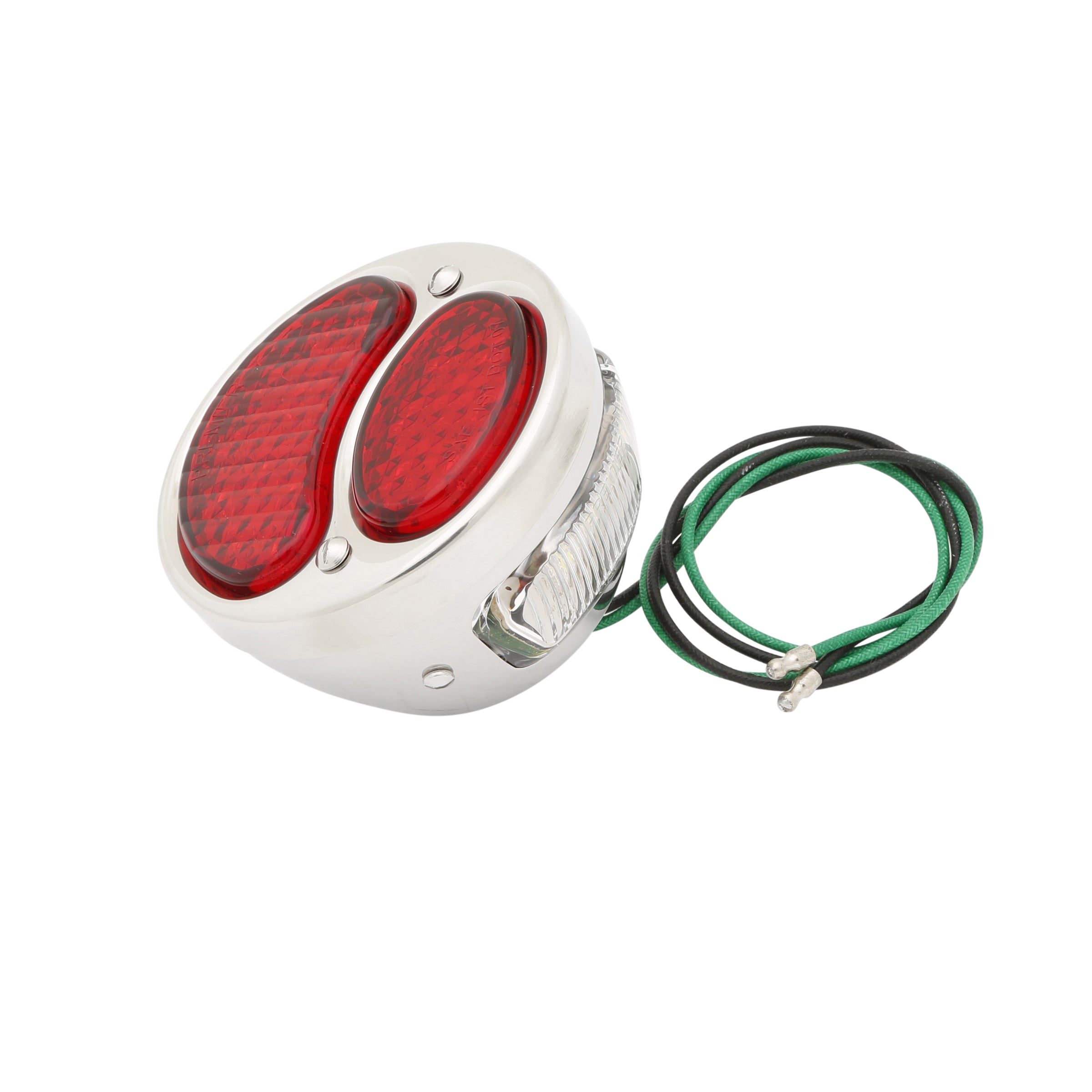 Taillight (LED 6 Volt All-Red Lens)  • 1928-31 Model A Ford Stainless Steel Left
