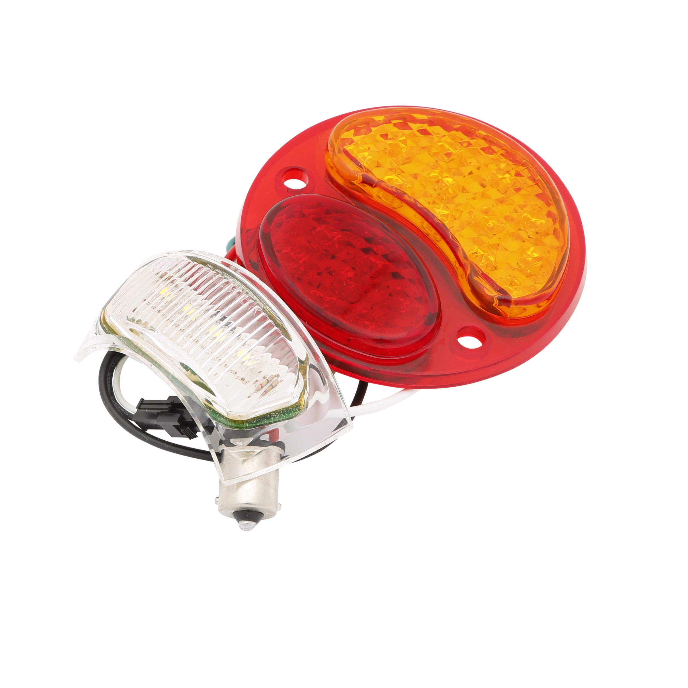 Taillight Lens Assembly (LED 12 Volt Red/Amber) • 1928-31 Model A Ford Left