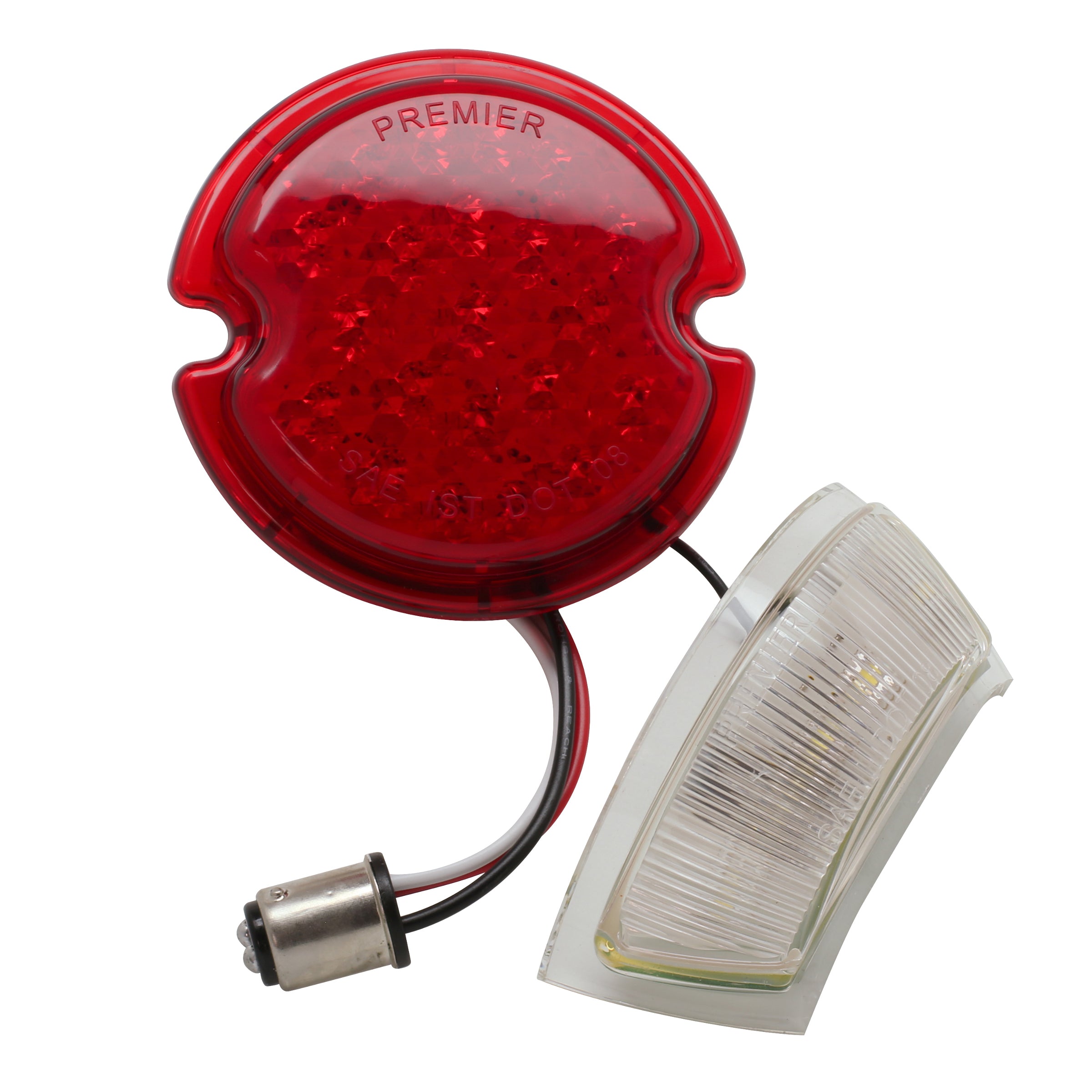 L.E.D. Taillight Lens Assembly (Left) • 1933-36 Ford Passenger, 1935-37 Sedan Delivery & 1940-52 Pickup