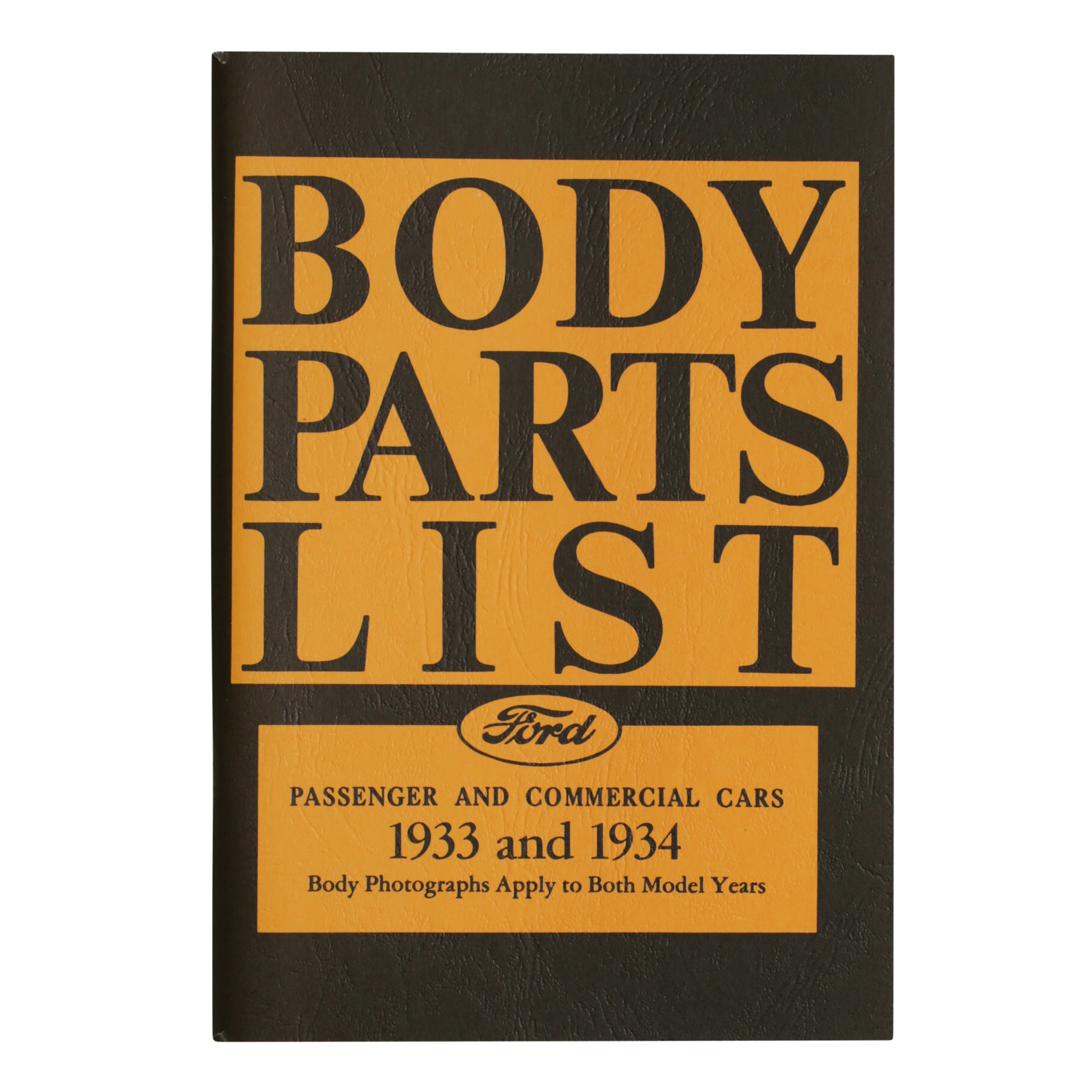Ford Body Parts List • 1933-34 Ford
