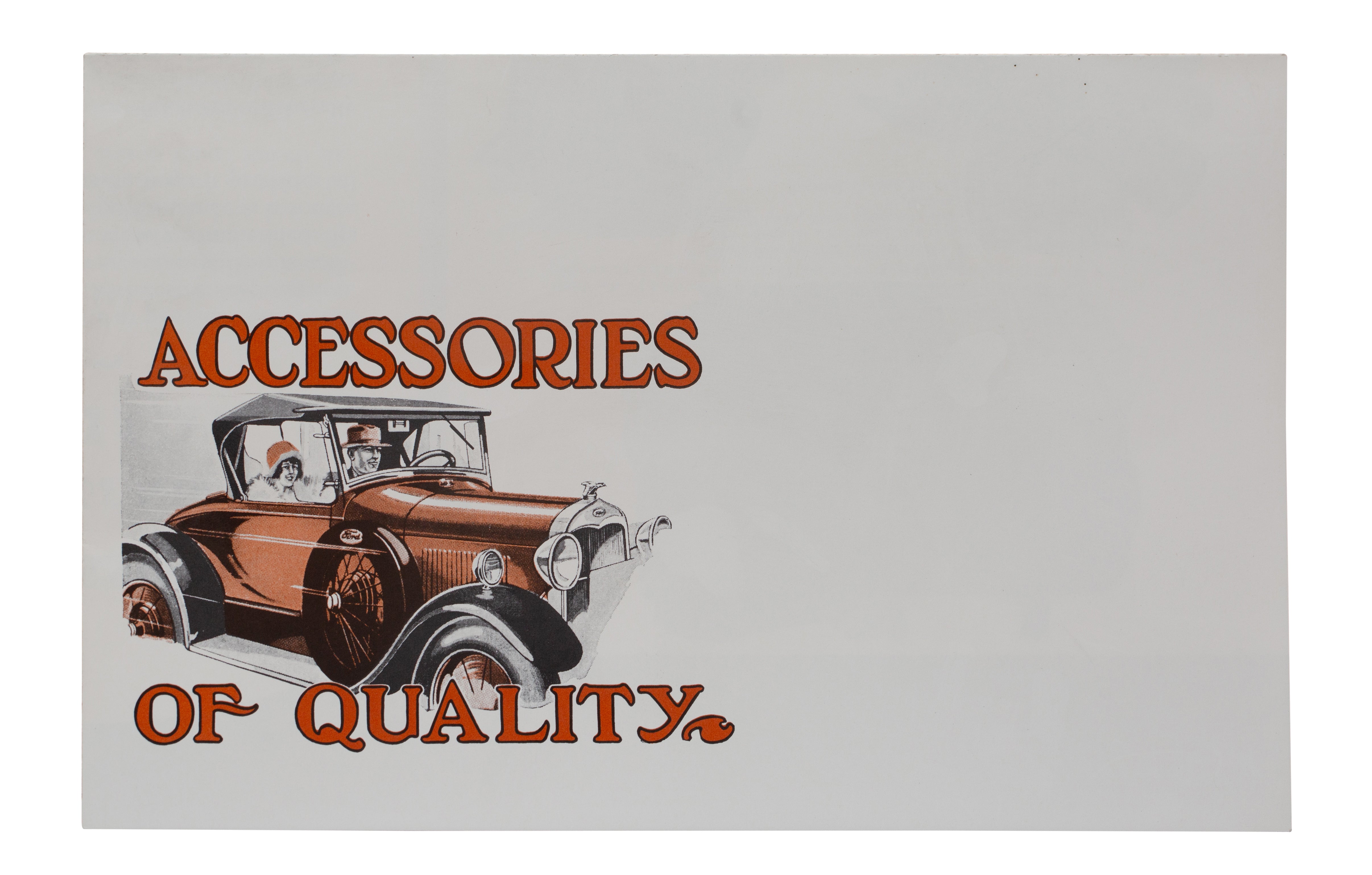 Accessories Brochure  • 1930-31 Ford Model A Passenger