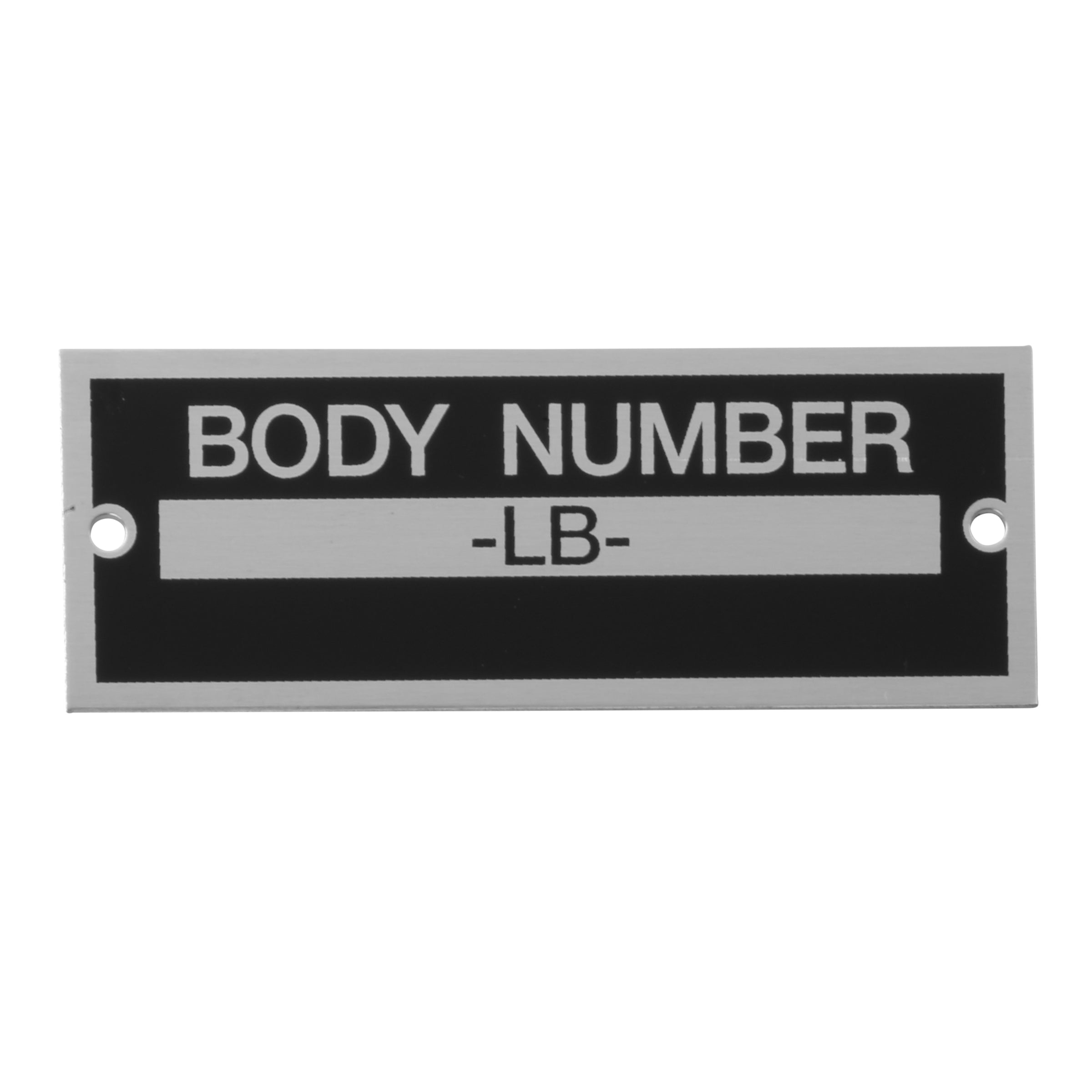 Body Number Plate • 1933-34 Ford Passenger