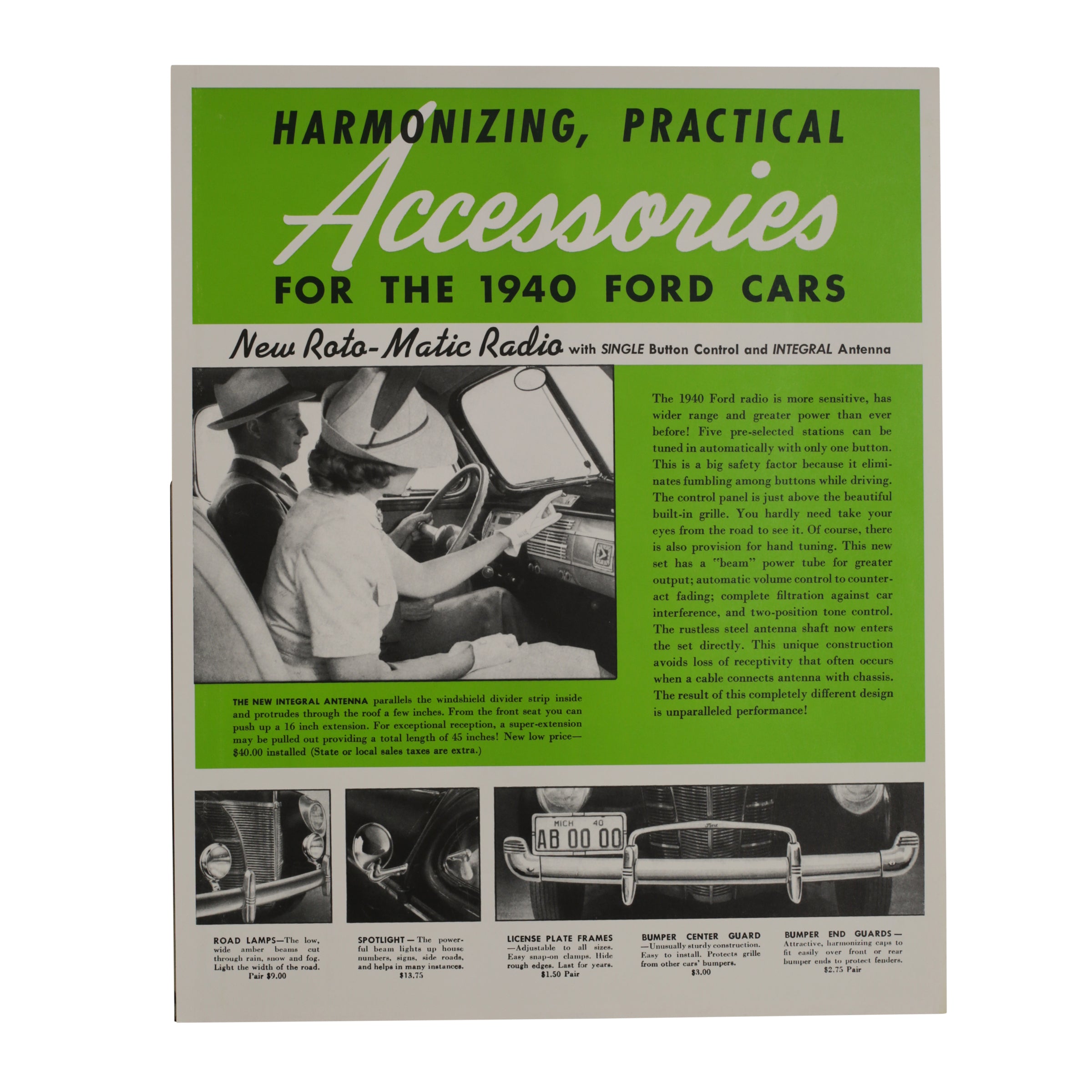 Accessories Brochure  • 1940 Ford