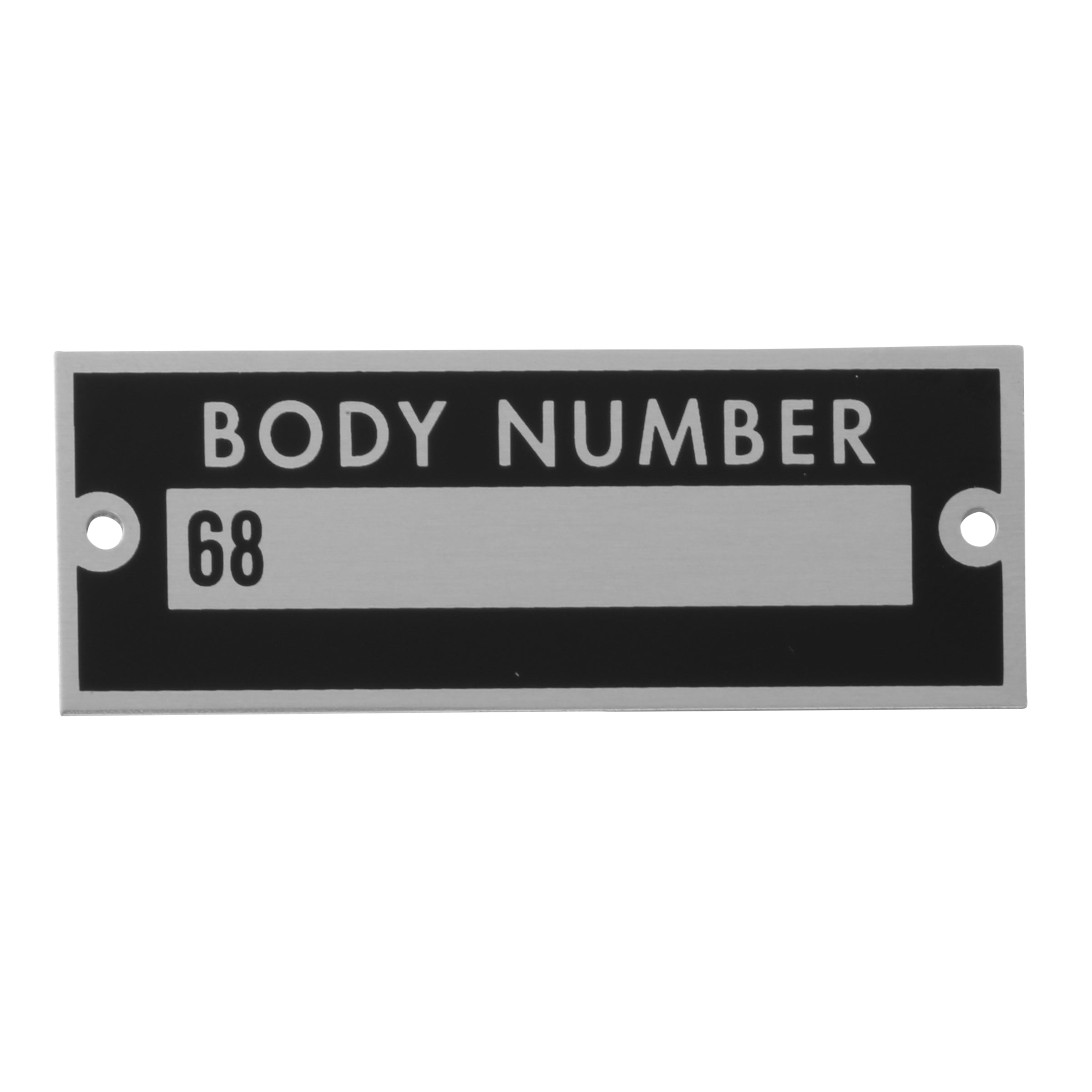 Body Number Plate • 1936 Ford Passenger