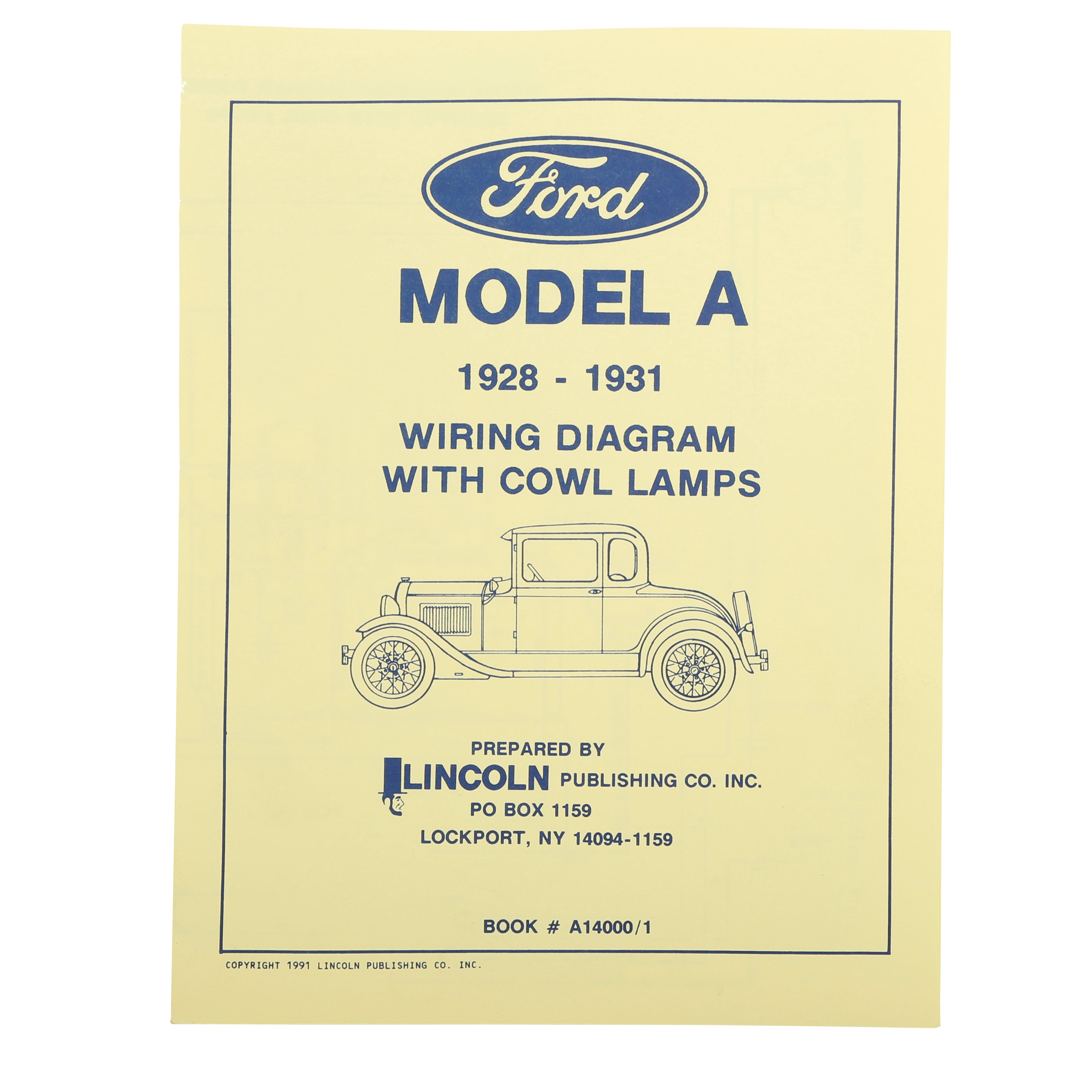 Model A Ford Wiring Diagram with Cowl Lamps