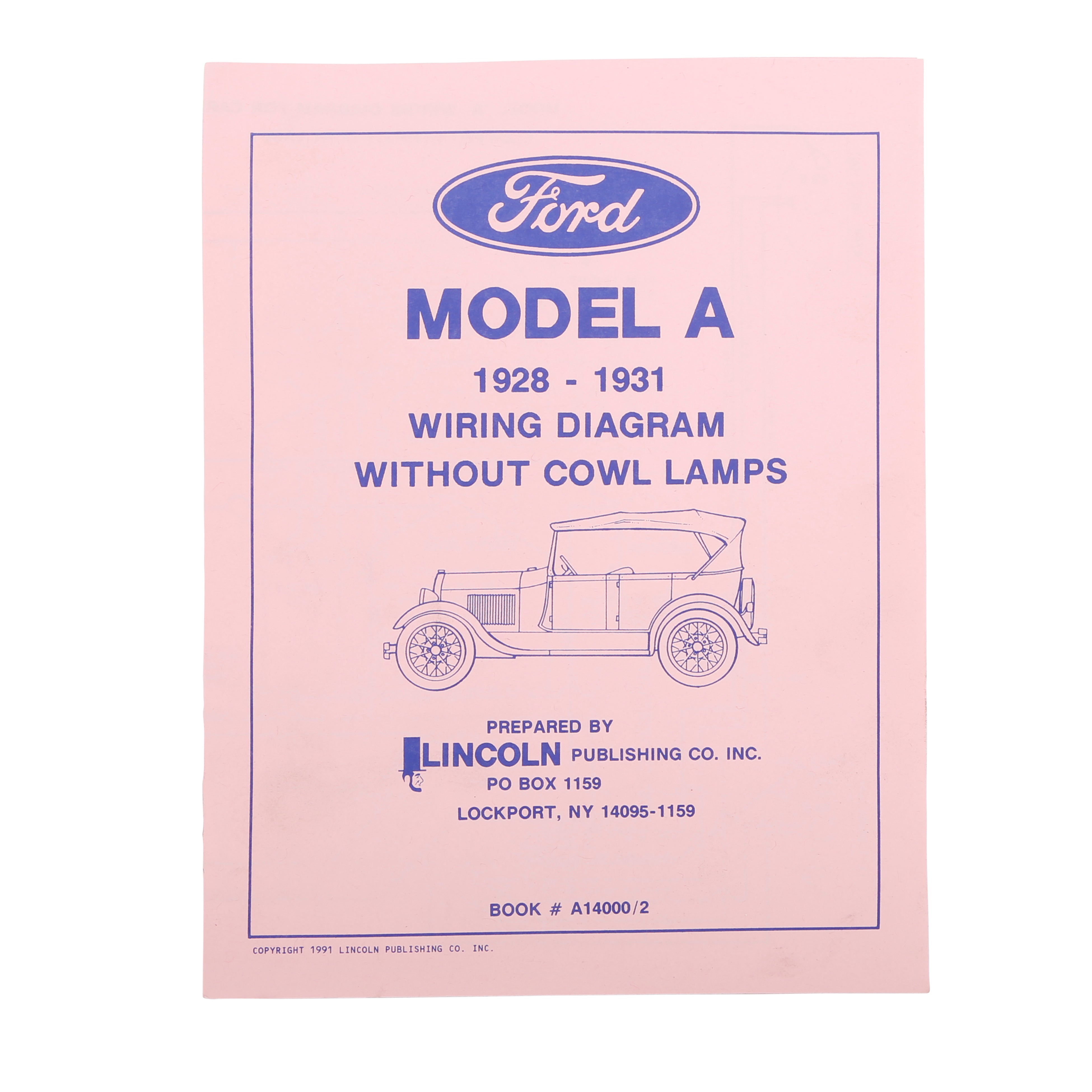 Model A Ford Wiring Diagram without Cowl Lamps