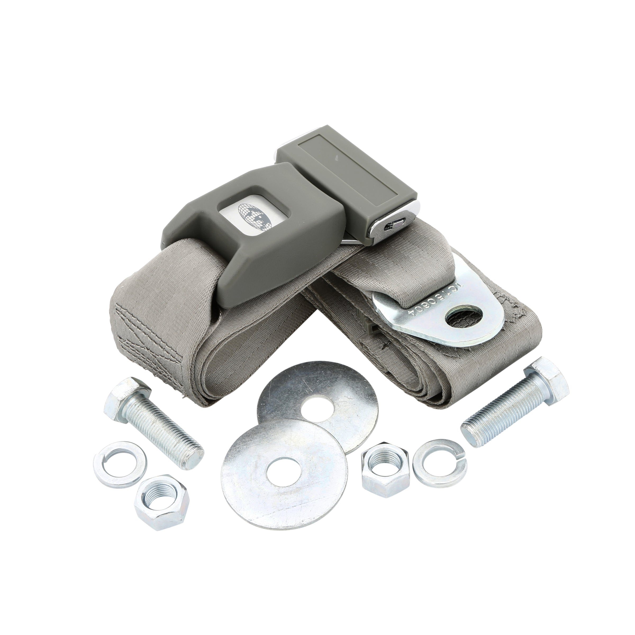 Seat Belt (Standard Plastic Push Button Gray 60