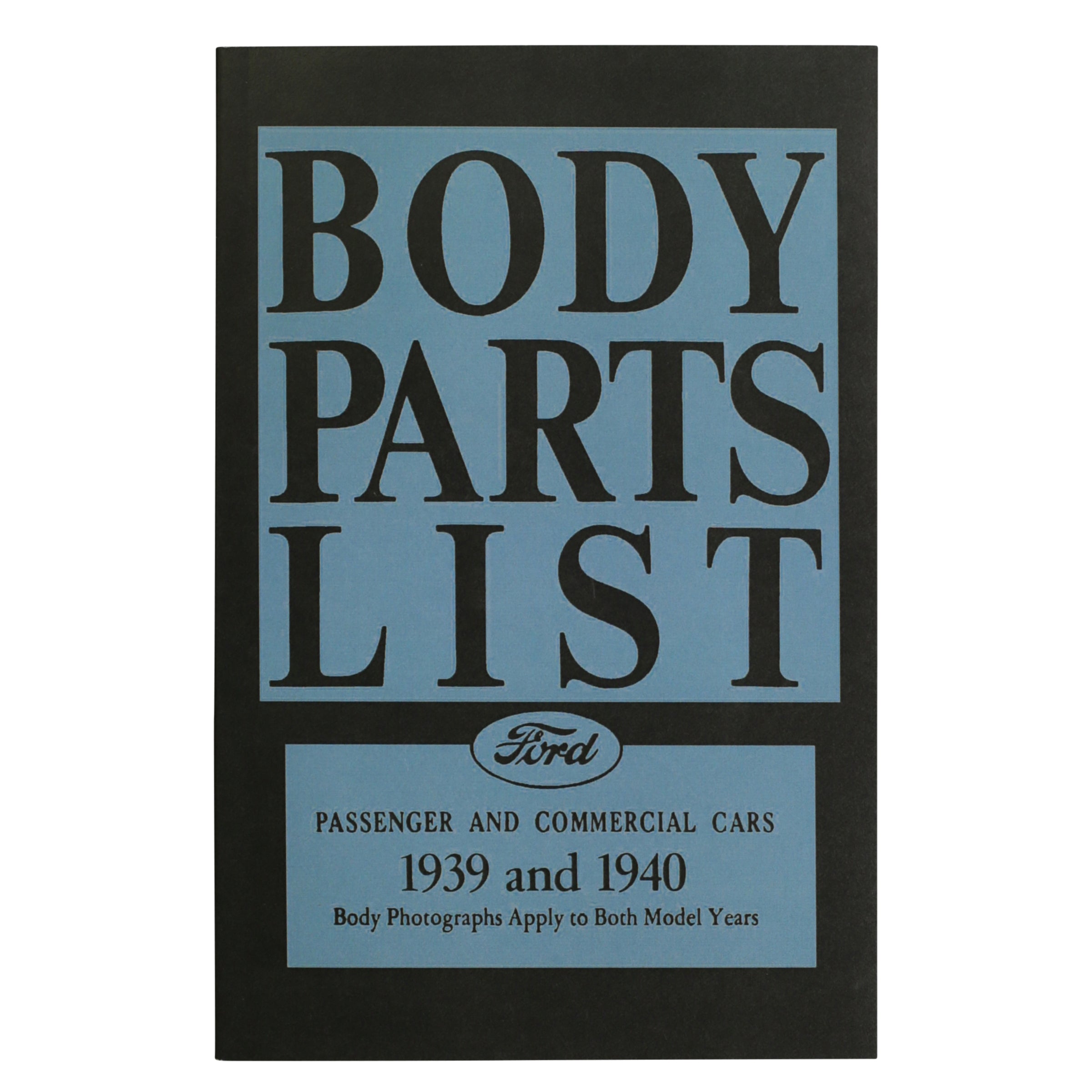 Ford Body Parts List • 1939-40 Ford